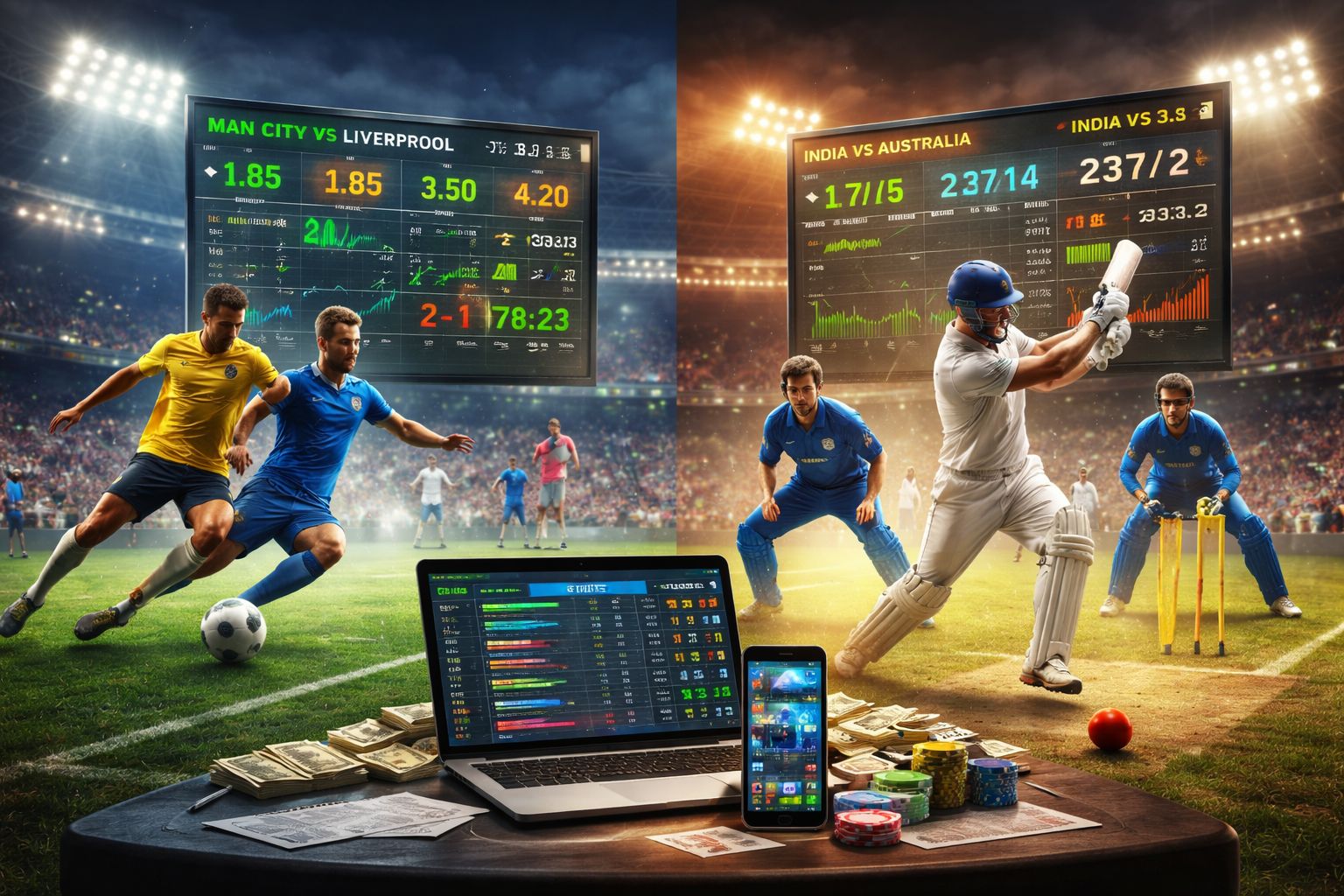 Bóng Đá, Cricket Và Nhiều Thị Trường Sẵn Sàng Để Vào Kèo